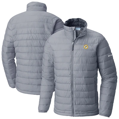 Men's Columbia Gray Indiana Pacers Powder Lite Omni-Heat Reflective Full-Zip Jacket