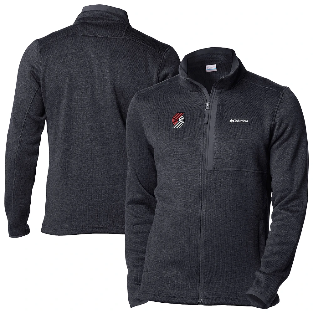 Men's Columbia Black Portland Trail Blazers Sweater Weather Full-Zip Jacket
