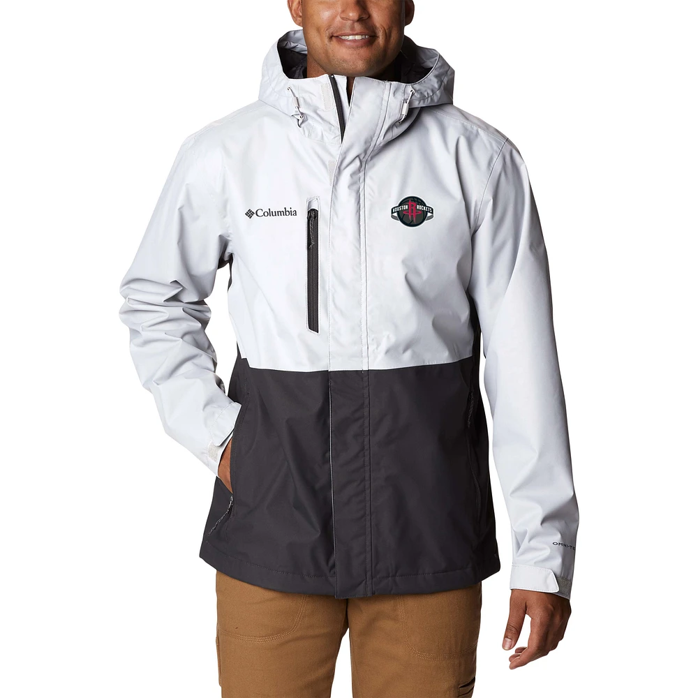 Men's Columbia White Houston Rockets Omni-Tech Hikebound Full-Zip Jacket