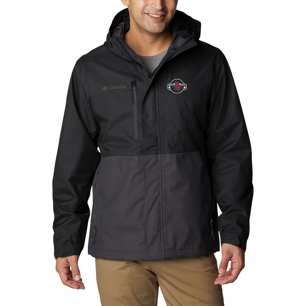 Men's Columbia Black Houston Rockets Omni-Tech Hikebound Full-Zip Jacket