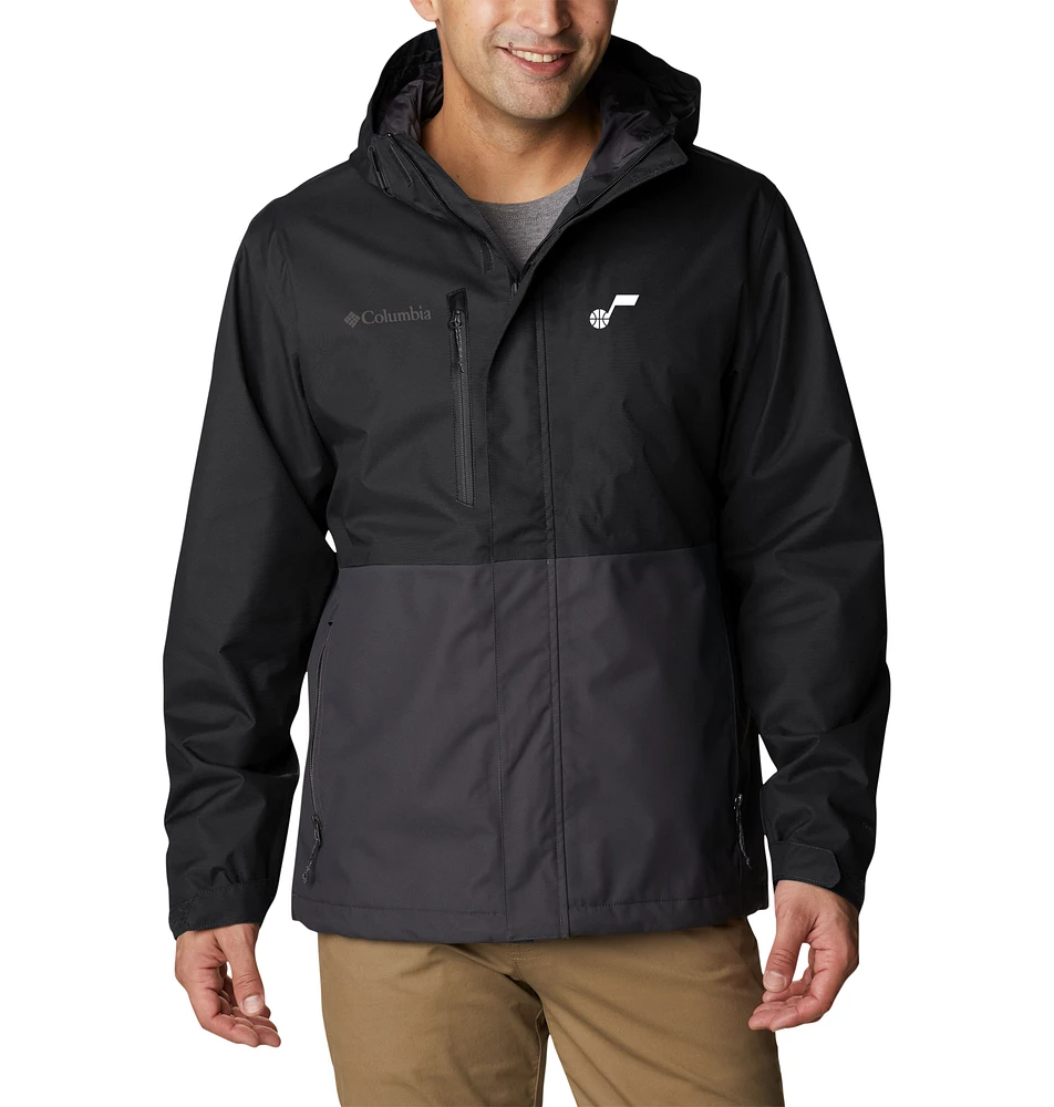 Men's Columbia Black Utah Jazz Omni-Tech Hikebound Full-Zip Jacket
