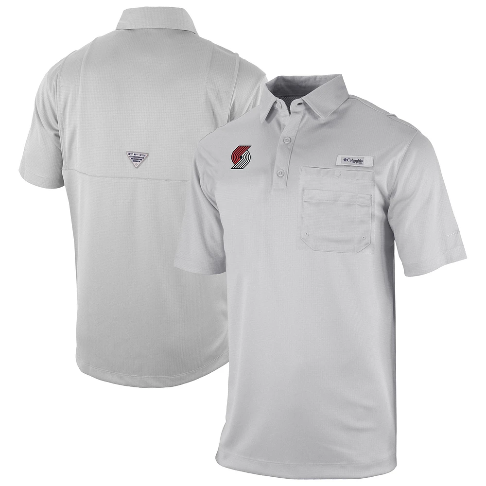 Men's Columbia Portland Trail Blazers Omni-Wick Flycaster Pocket Polo