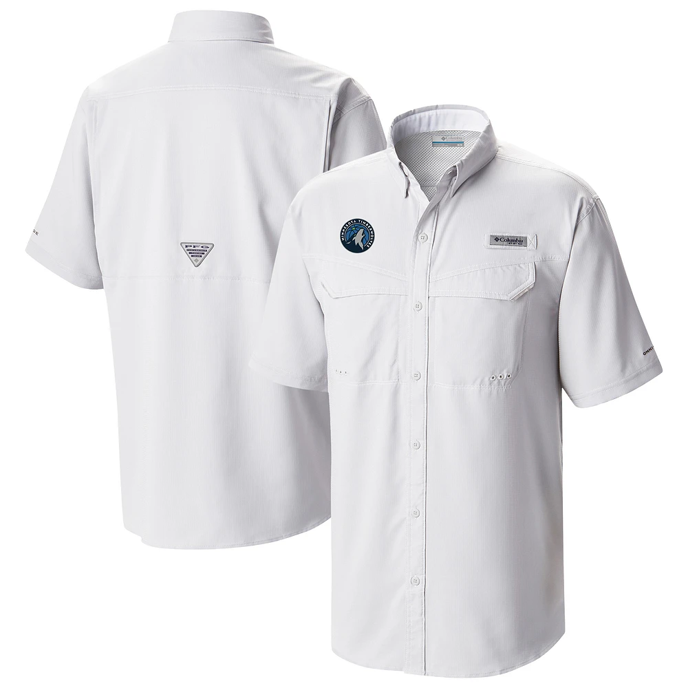 Men's Columbia Minnesota Timberwolves Omni-Wick Low Drag Offshore Button-Up Shirt