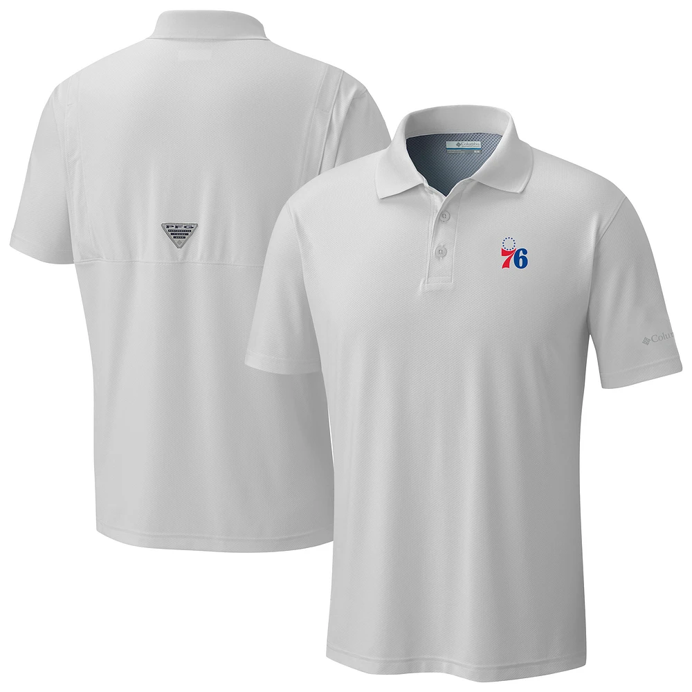 Men's Columbia Philadelphia 76ers Low Drag Offshore Polo