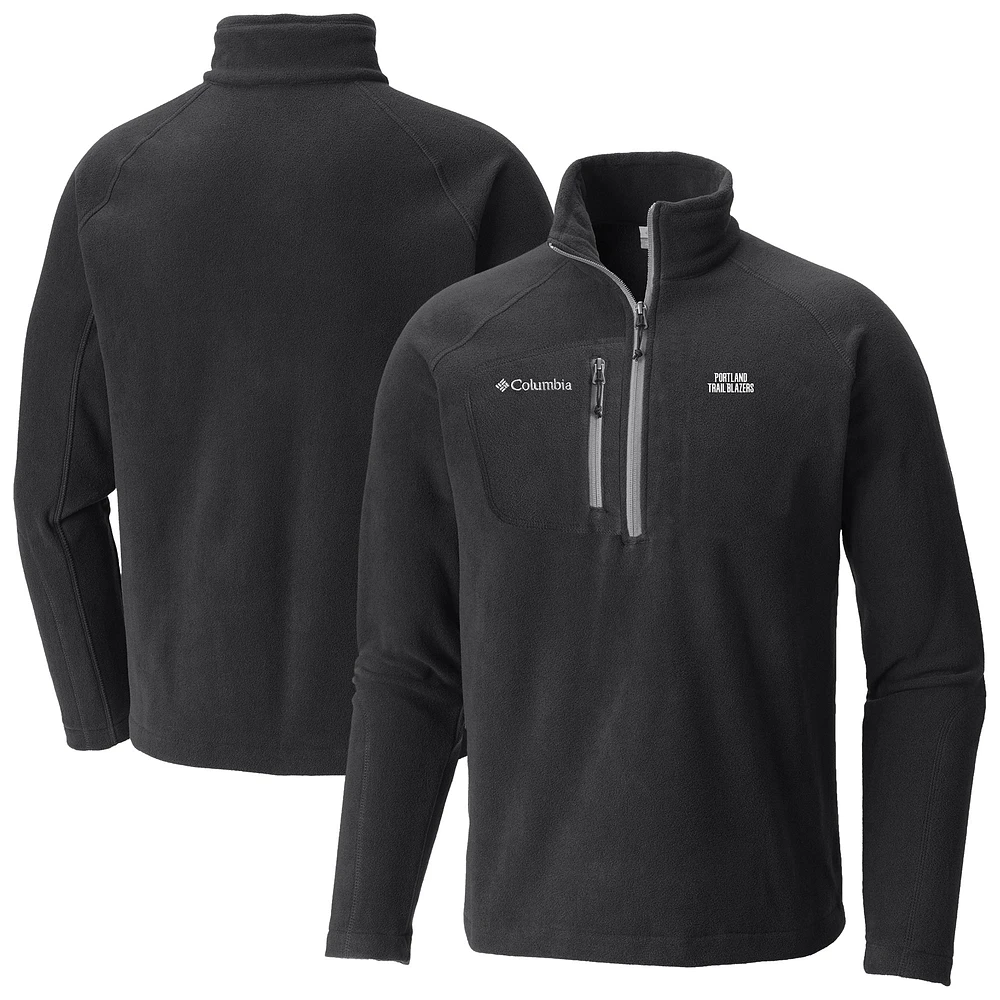 Men's Columbia Portland Trail Blazers Fast Trek III Half-Zip Fleece Pullover