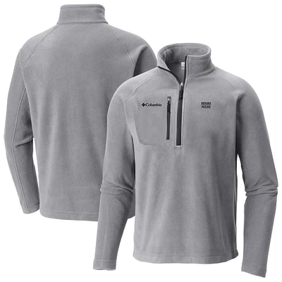 Men's Columbia Gray Indiana Pacers Fast Trek III Half-Zip Fleece Pullover
