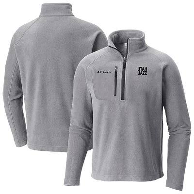 Men's Columbia Utah Jazz Fast Trek III Half-Zip Fleece Pullover