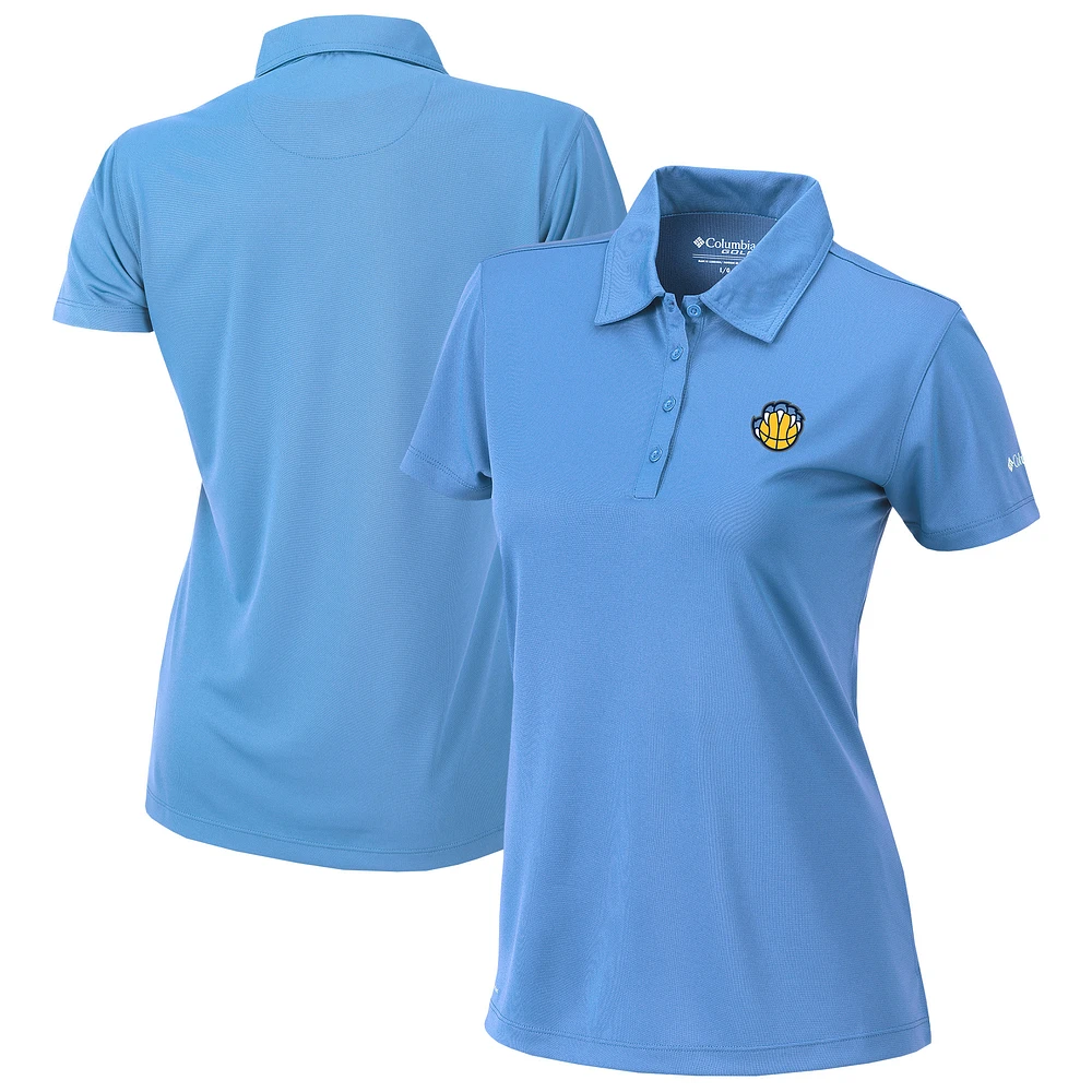 Women's Columbia Light Blue Memphis Grizzlies Omni-Wick Birdie Polo
