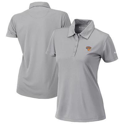 Women's Columbia Gray New York Knicks Omni-Wick Birdie Polo