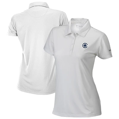 Women's Columbia White LA Clippers Omni-Wick Birdie Polo
