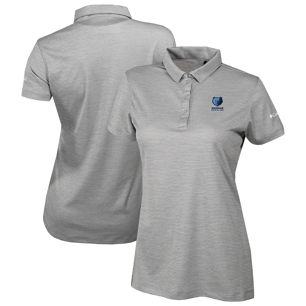 Women's Columbia Gray Memphis Grizzlies Omni-Wick Set II Polo
