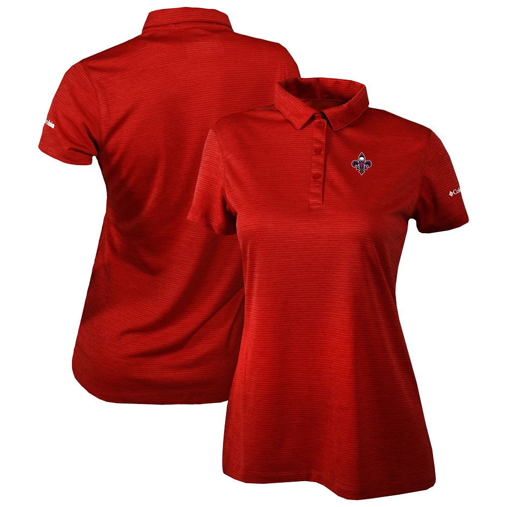 Women's Columbia Red New Orleans Pelicans Omni-Wick Set II Polo