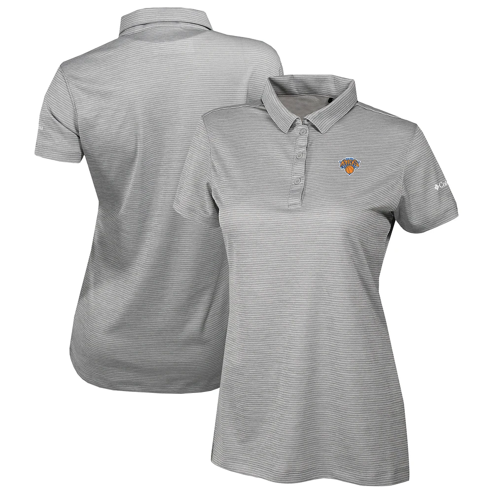 Women's Columbia Gray New York Knicks Omni-Wick Set II Polo