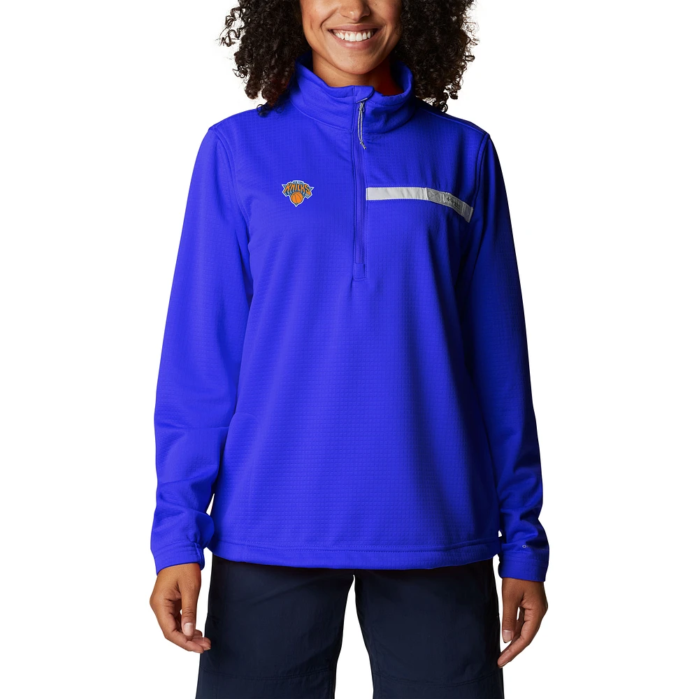 Women's Columbia Blue New York Knicks Skiff Guide Fleece