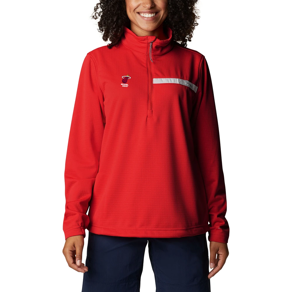 Women's Columbia Red Miami Heat Skiff Guide Fleece
