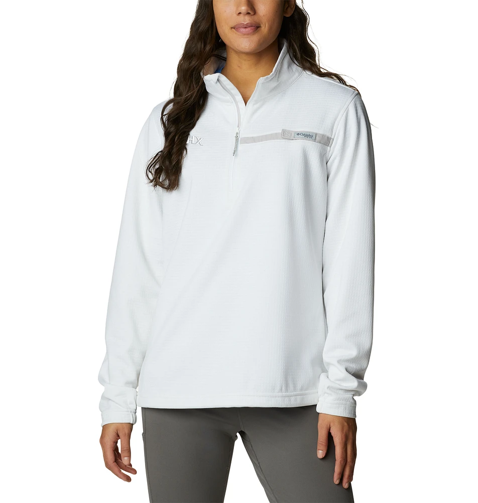 Women's Columbia White Phoenix Suns Skiff Guide Fleece
