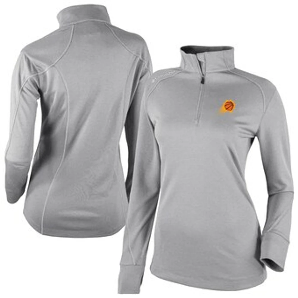 Women's Columbia Gray Phoenix Suns Omni-Wick Shotgun Quarter-Zip 2.0 Pullover