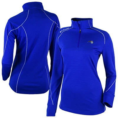 Women's Columbia Blue Orlando Magic Omni-Wick Shotgun Quarter-Zip 2.0 Pullover