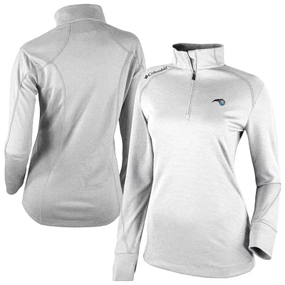 Women's Columbia White Orlando Magic Omni-Wick Shotgun Quarter-Zip 2.0 Pullover