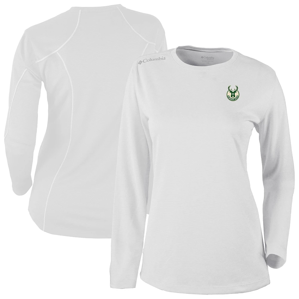 Men's Columbia Milwaukee Bucks Omni-Wick Shotgun Long Sleeve Top