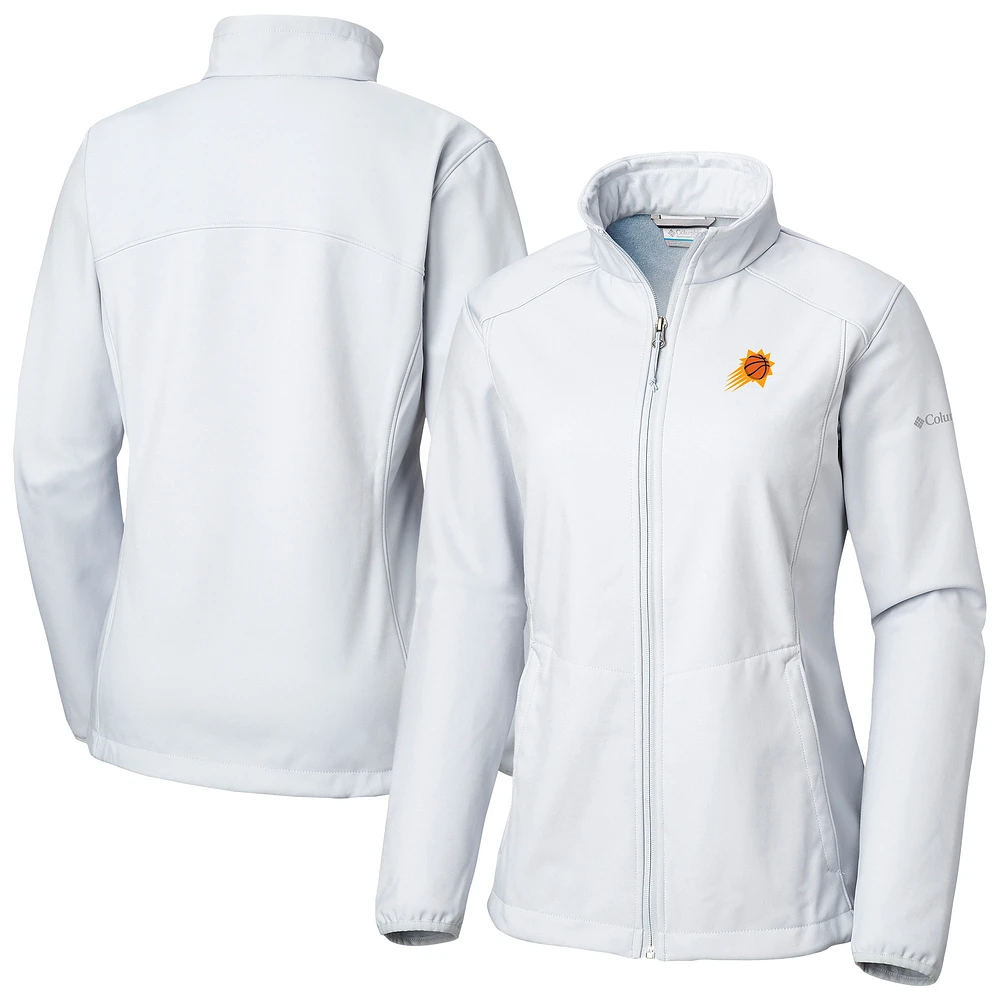 Women's Columbia White Phoenix Suns Kruser Ridge II Full-Zip Jacket