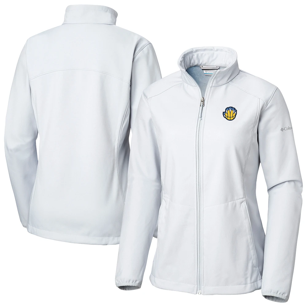 Women's Columbia White Memphis Grizzlies Kruser Ridge II Full-Zip Jacket