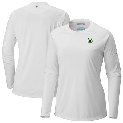 Women's Columbia Milwaukee Bucks Tidal Long Sleeve T-Shirt