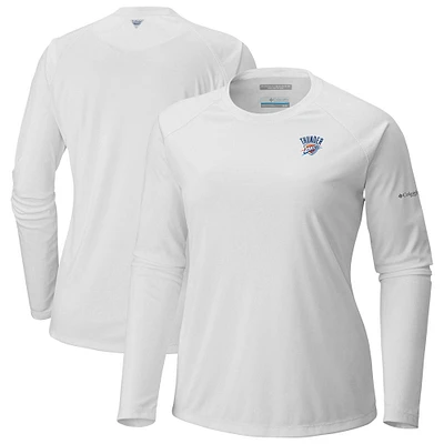 Women's Columbia White Oklahoma City Thunder Tidal Long Sleeve T-Shirt