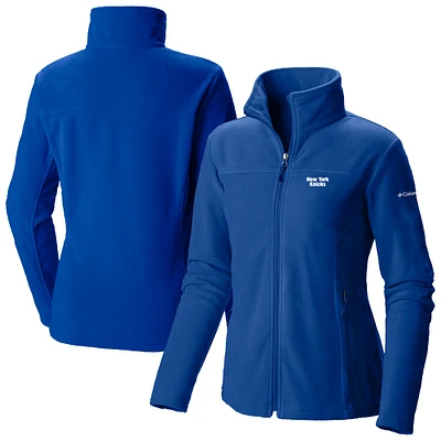 Women's Columbia  Blue New York Knicks Give & Go II Fleece Full-Zip Jacket