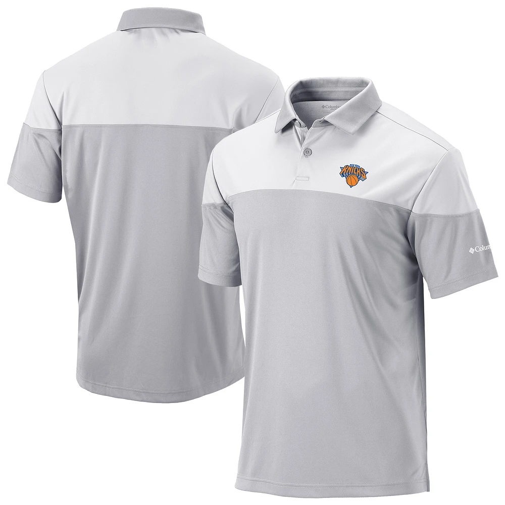 Men's Columbia Gray New York Knicks Omni-Wick Best Ball Polo