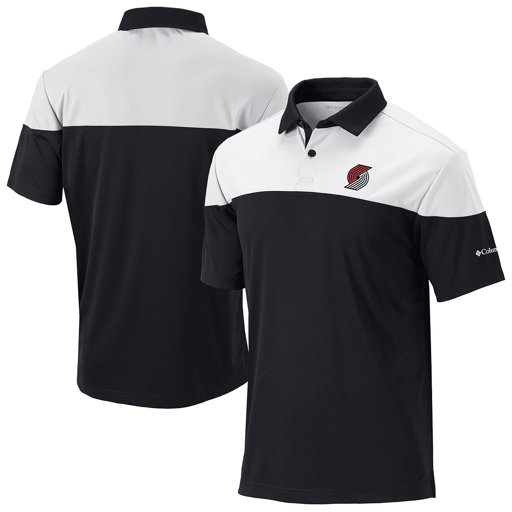 Men's Columbia Black Portland Trail Blazers Omni-Wick Best Ball Polo