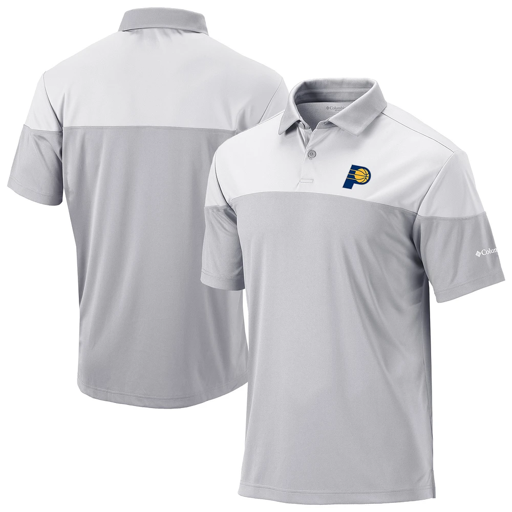 Men's Columbia Gray Indiana Pacers Omni-Wick Best Ball Polo