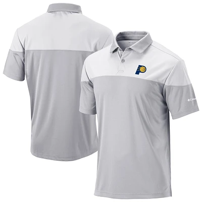 Men's Columbia Gray Indiana Pacers Omni-Wick Best Ball Polo