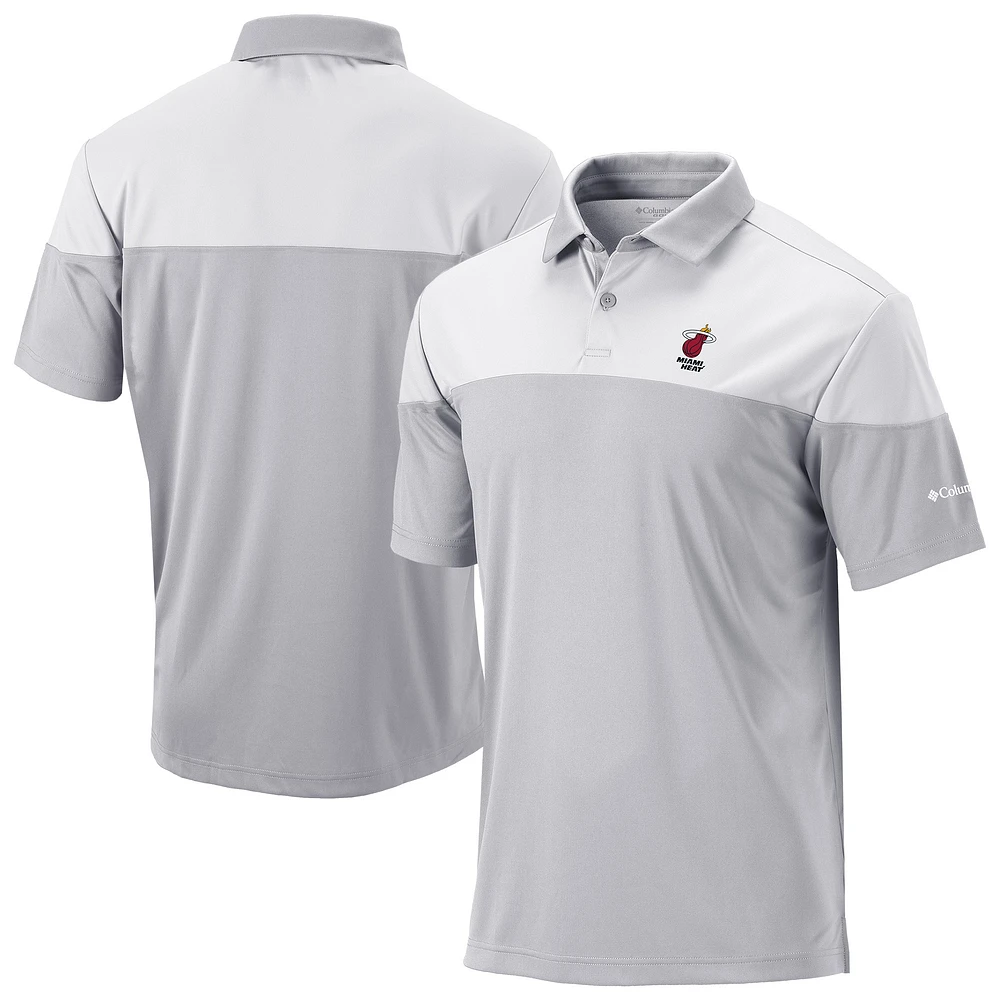 Men's Columbia Miami Heat Omni-Wick Best Ball Polo