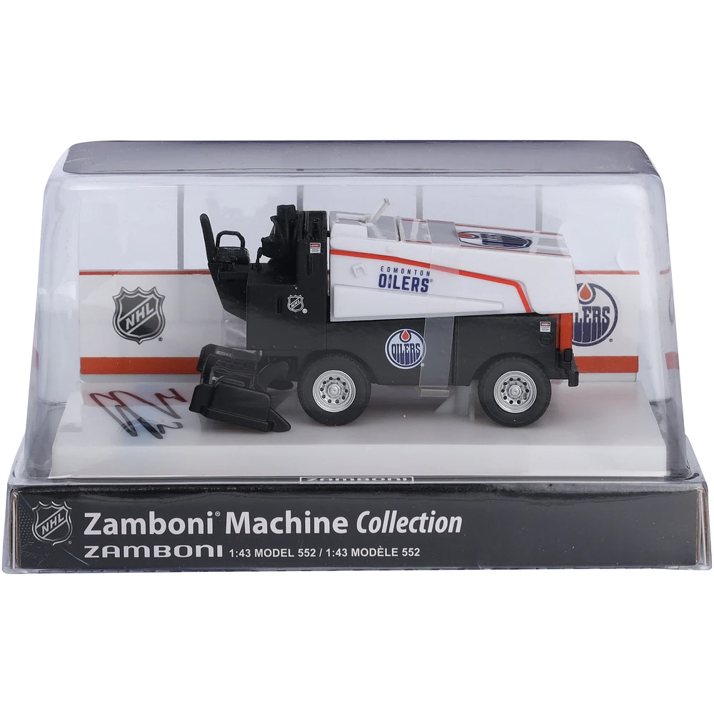 Evan Bouchard Edmonton Oilers Autographed 1:43 Scale Die-Cast Zamboni
