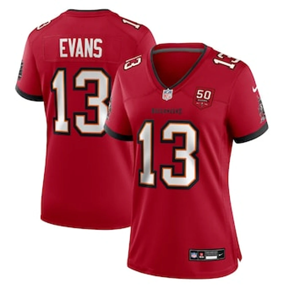 Women's Nike Mike Evans Red Tampa Bay Buccaneers 50th Season Team Game Jersey