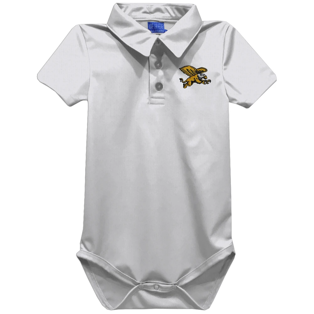 Infant Vive La Fete White Canisius College Golden Griffins Polo Bodysuit