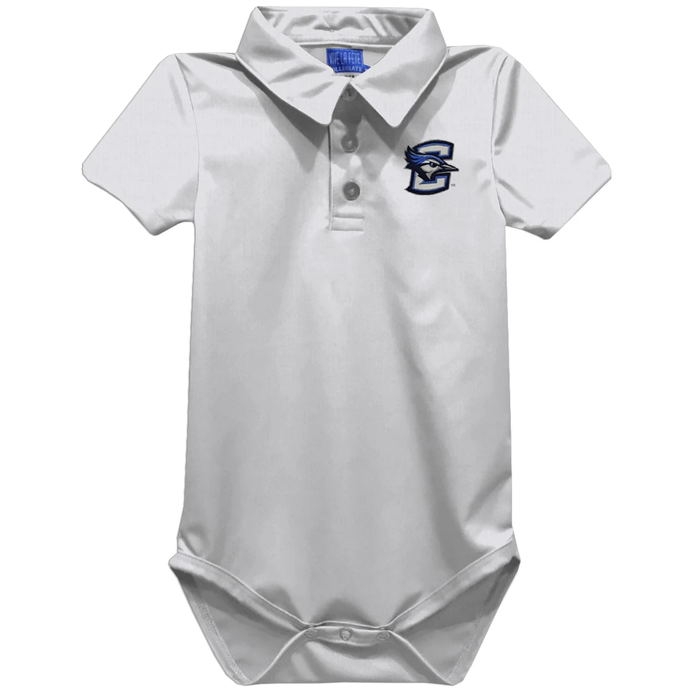 Infant Vive La Fete White Creighton Bluejays Polo Bodysuit