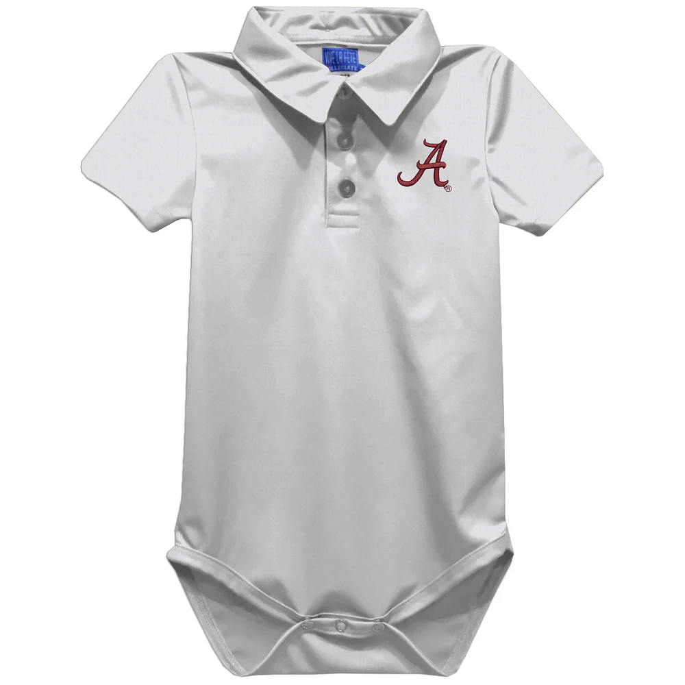 Infant Vive La Fete White Alabama Crimson Tide Polo Bodysuit