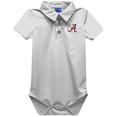 Infant Vive La Fete White Alabama Crimson Tide Polo Bodysuit