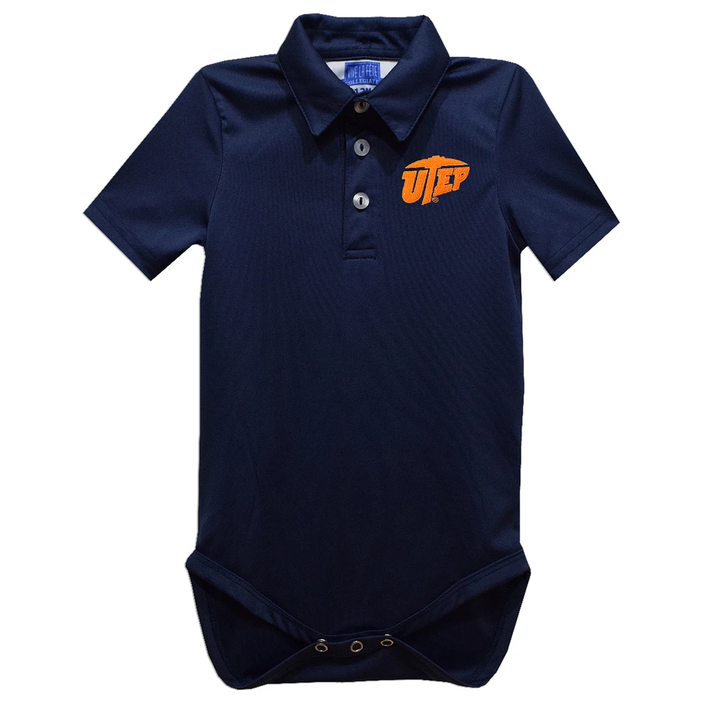 Infant Vive La Fete Navy UTEP Miners Polo Bodysuit