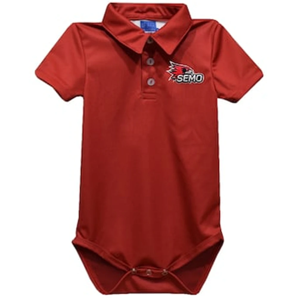 Infant Vive La Fete Red SEMO Redhawks Polo Bodysuit