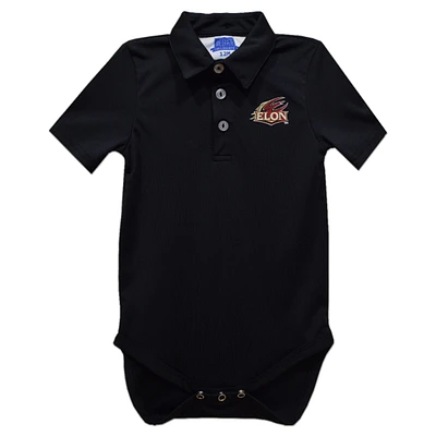 Infant Vive La Fete Black Elon Phoenix Polo Bodysuit