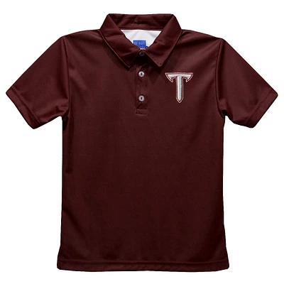 Toddler Vive La Fete Cardinal Troy University Trojans Solid Polo