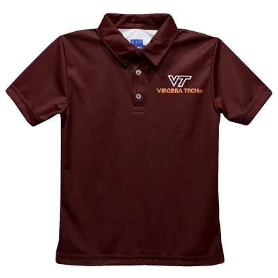 Toddler Vive La Fete Maroon Virginia Tech Hokies Solid Polo
