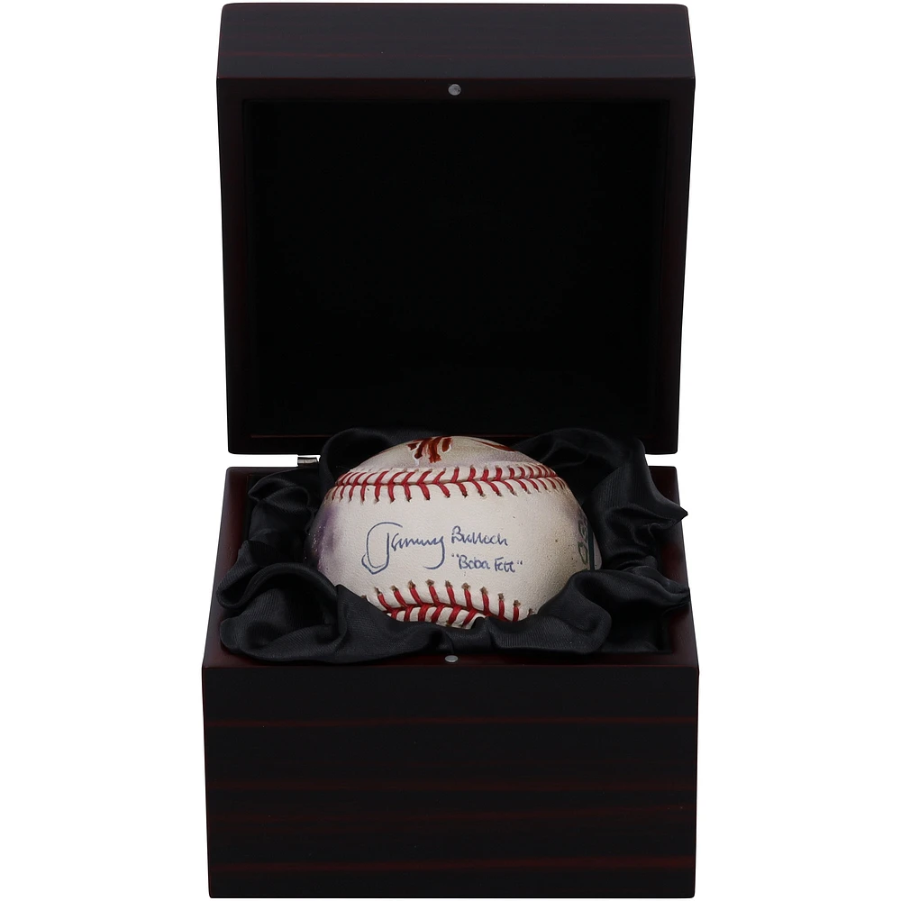 Jeremy Bulloch Star Wars Autographed Baseball with Art by Diana Aitken & "Boba Fett" Inscription - Limited Edition #1/1 - RG13340207