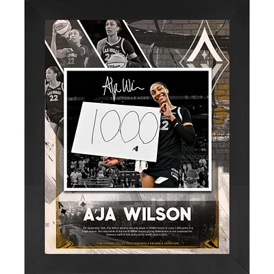 A'ja Wilson Las Vegas Aces Facsimile Signature Framed 16" x 20" Single Season Scoring Record Floating Photo Collage
