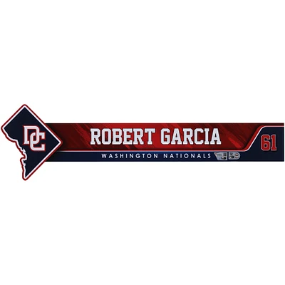 Robert Garcia Washington Nationals Player-Issued #61 Nameplate from the 2024 MLB Season