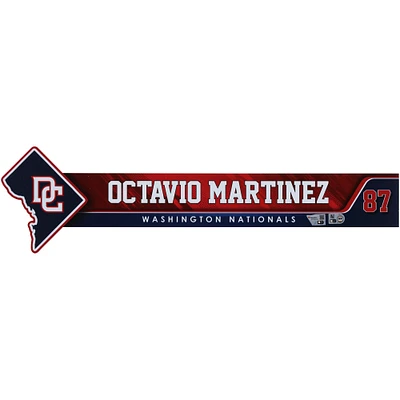 Octavio Martinez Washington Nationals Player-Issued #87 Nameplate from the 2024 MLB Season