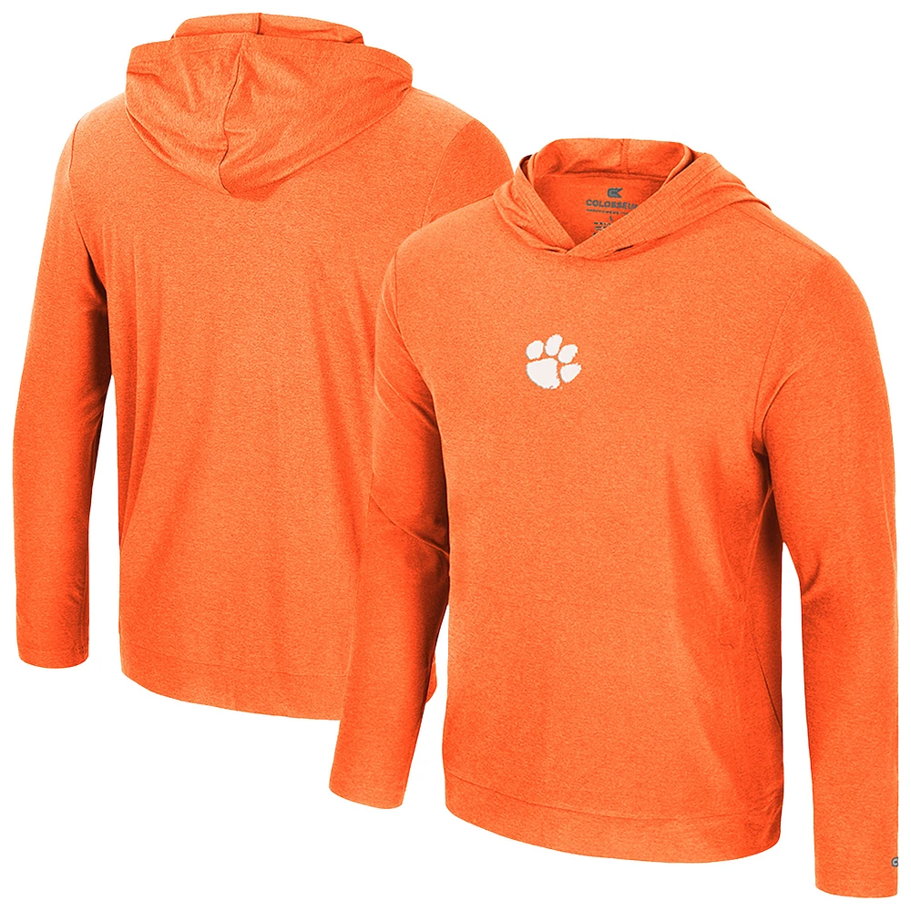 Men's Colosseum Orange Clemson Tigers Long Sleeve T-Shirt Hoodie